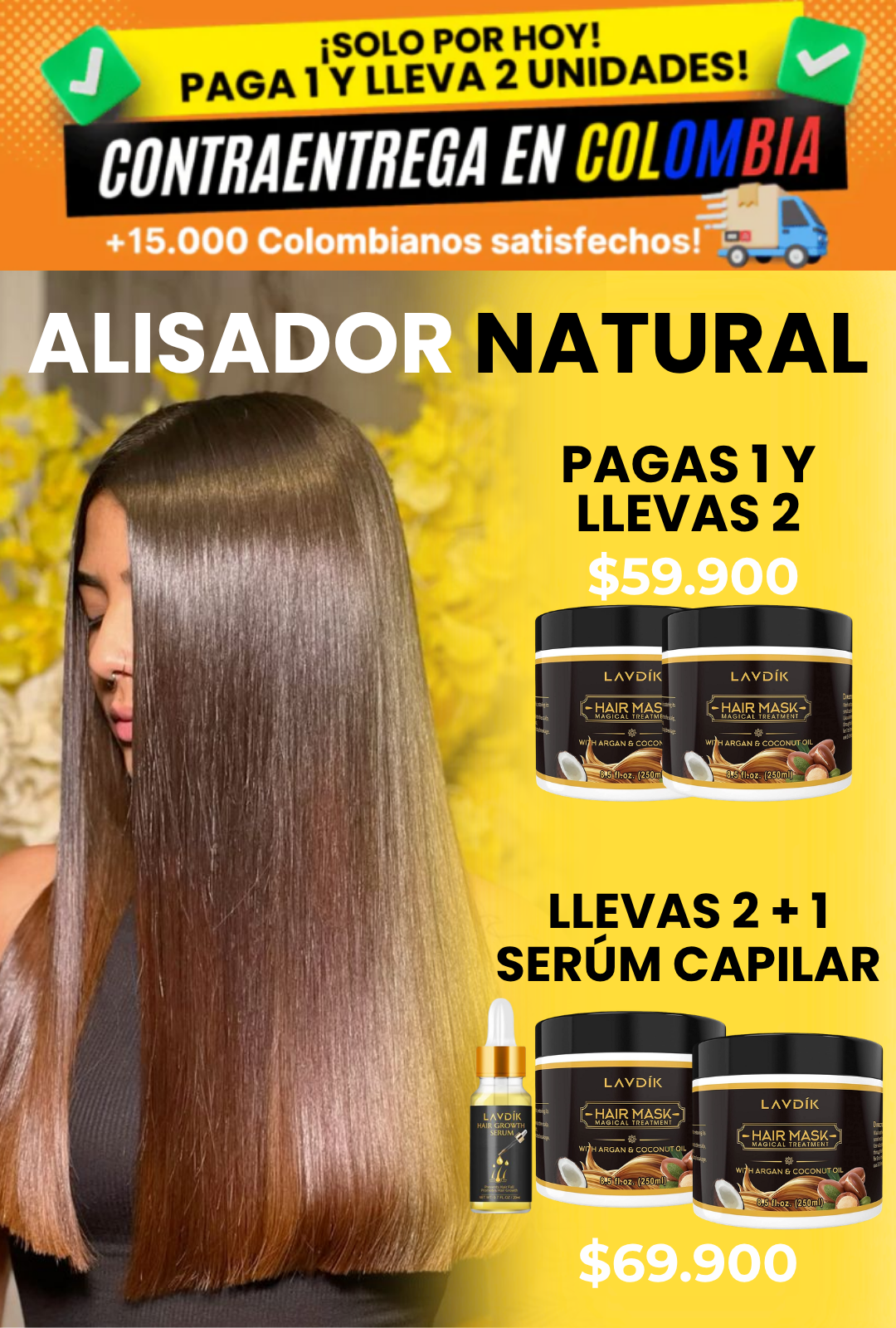 ALISADOR NATURAL LAVDIK HAIR MASK