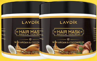 Dos frascos originales de Lavdik Hair Mask