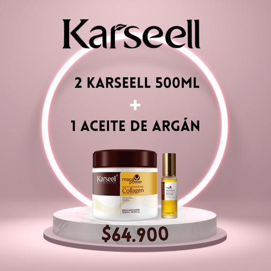 2 KARSEELL 500ML + 1 ACEITE DE ARGÁN