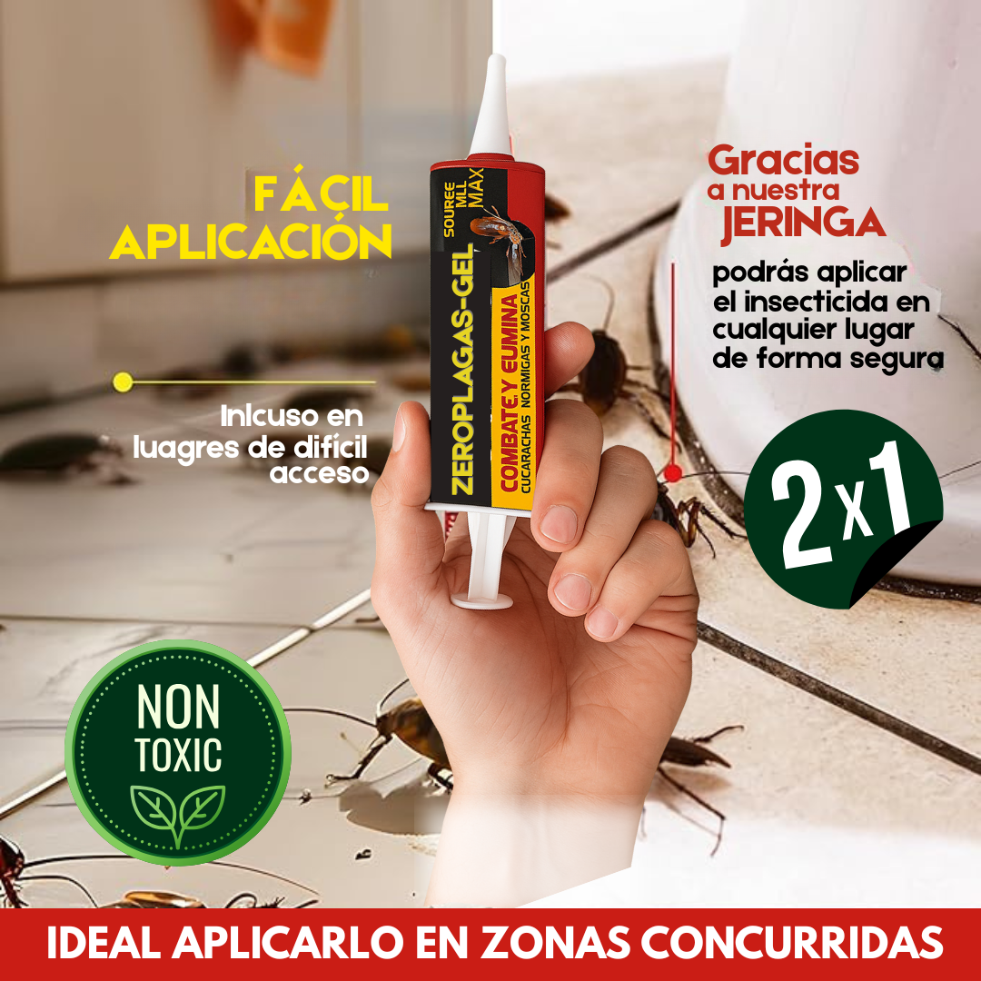 ZERO PLAGAS - GEL 2x1