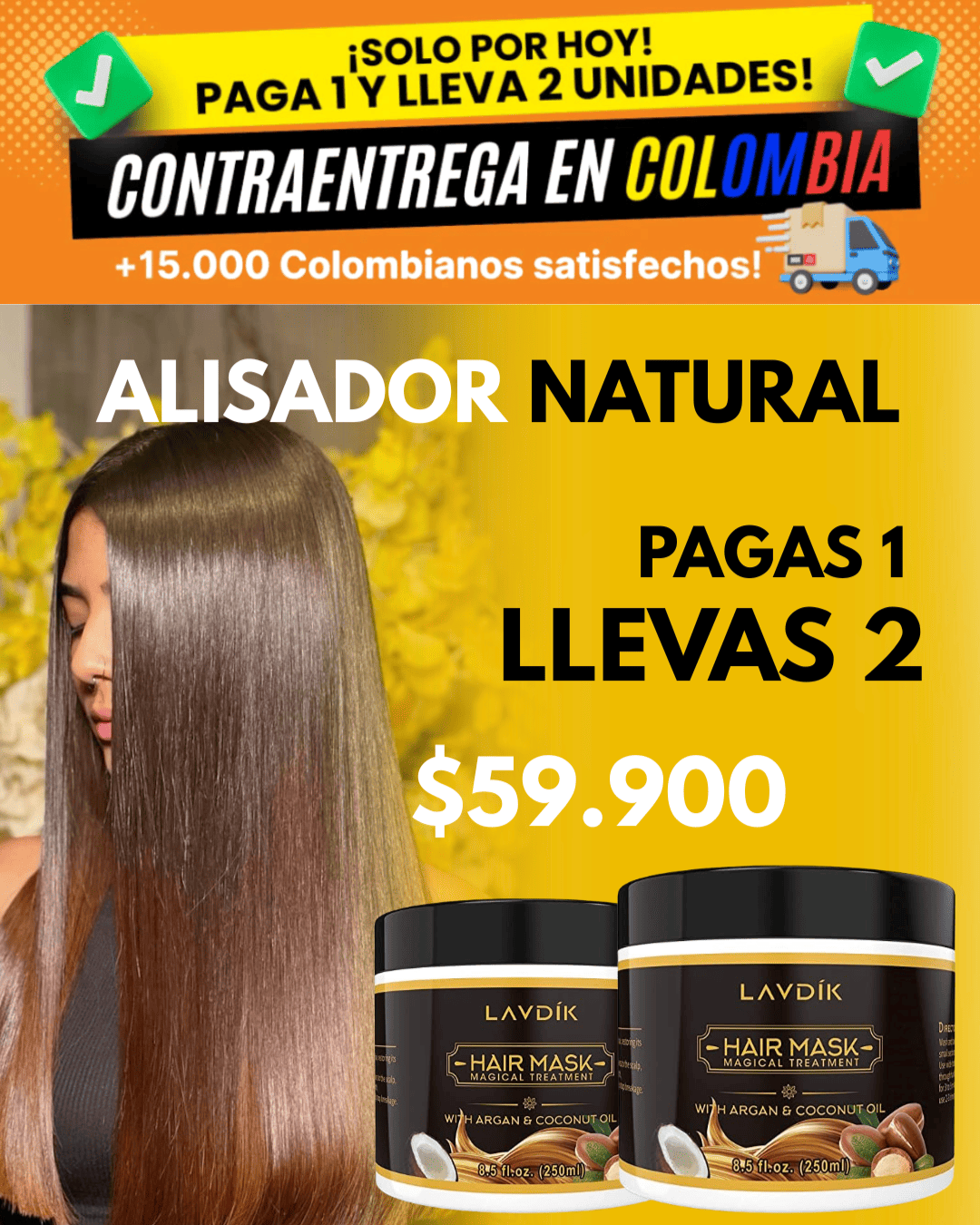 ALISADOR NATURAL LAVDIK HAIR MASK